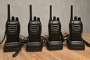 Kit 4 Talkie-Walkie semi professionnels jusqu'à 3 km en extérieur + valise de transports - caution 25 €