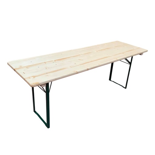 Table bois L 200 cm l 80 cm+ caution 15€