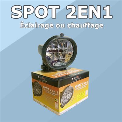 Kit chauffage rayonnant 450W / Éclairage halogène 150W : Caution 10 € l'unité Tarif dégressif par jour supplémentaire
